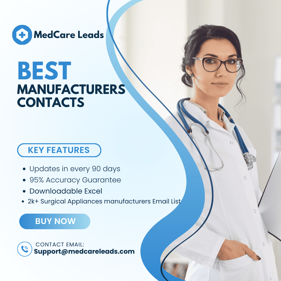 Surgical Appliances manufacturers Email List